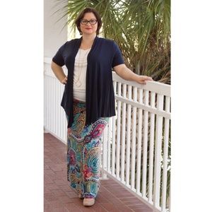 Plus Size Paisley Maxi Skirt